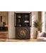 Invicta Interior Highboard GOLDEN SUNSET 180cm 3D met glazen deuren mangohout zwart goud - 49371