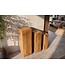Invicta Interior Decoratieve zuilen MAKASSAR 60-80cm set van 3 mangohout bruin honing afwerking - 49376