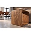 Invicta Interior Bijzettafel MAKASSAR 45cm met opbergruimte mangohout bruin honingtint - 49378