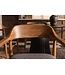 Invicta Interior Stoel KENNEDY met beklede zitting en armleuningen mangohout honing afwerking grijs - 49467