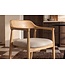Invicta Interior Stoel KENNEDY met beklede zitting en armleuningen mangohout crème beige - 49468