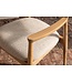 Invicta Interior Stoel KENNEDY met beklede zitting en armleuningen mangohout crème beige - 49468