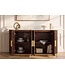 Invicta Interior Dressoir GATSBY 140cm mangohout bruin marmer blad wit - 49524