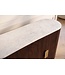 Invicta Interior Dressoir GATSBY 140cm mangohout bruin marmer blad wit - 49524