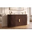 Invicta Interior Dressoir GATSBY 120cm mangohout bruin marmeren blad wit - 49525