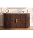 Invicta Interior Dressoir GATSBY 120cm mangohout bruin marmeren blad wit - 49525