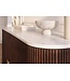 Invicta Interior Dressoir GATSBY 120cm mangohout bruin marmeren blad wit - 49525
