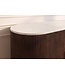 Invicta Interior Dressoir GATSBY 120cm mangohout bruin marmeren blad wit - 49525