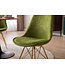 Invicta Interior Stoel SCANDINAVIA MEISTERSTÜCK chenille ornament groen - 70009