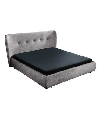 Invicta Interior Bed FLORENZ 180x200cm fluweel grijs - 6542773