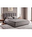 Invicta Interior Bed MILANO 180x200cm vogue fluweel grijs - 6542775