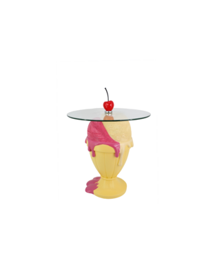 Invicta Interior Bijzettafel SWEET SOCIETY Sundae 65 cm pastel geel - 70097