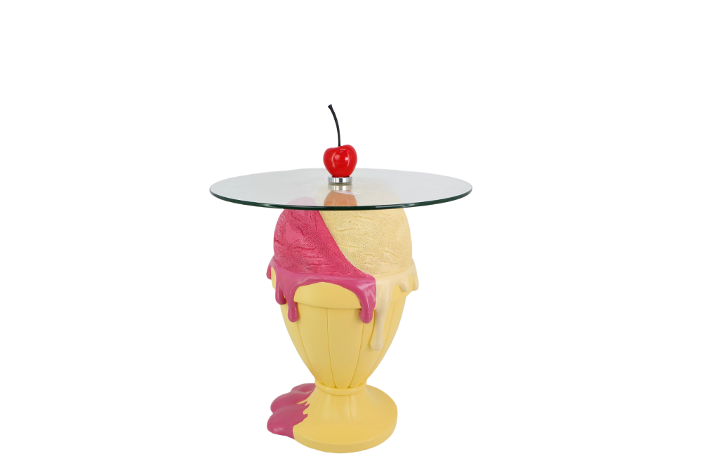Bijzettafel SWEET SOCIETY Sundae 65 cm pastel geel - 70097