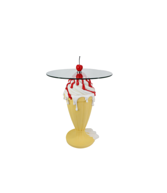 Invicta Interior Bistrotafel SWEET SOCIETY Soft Pop 90cm pastelgeel wit - 70098