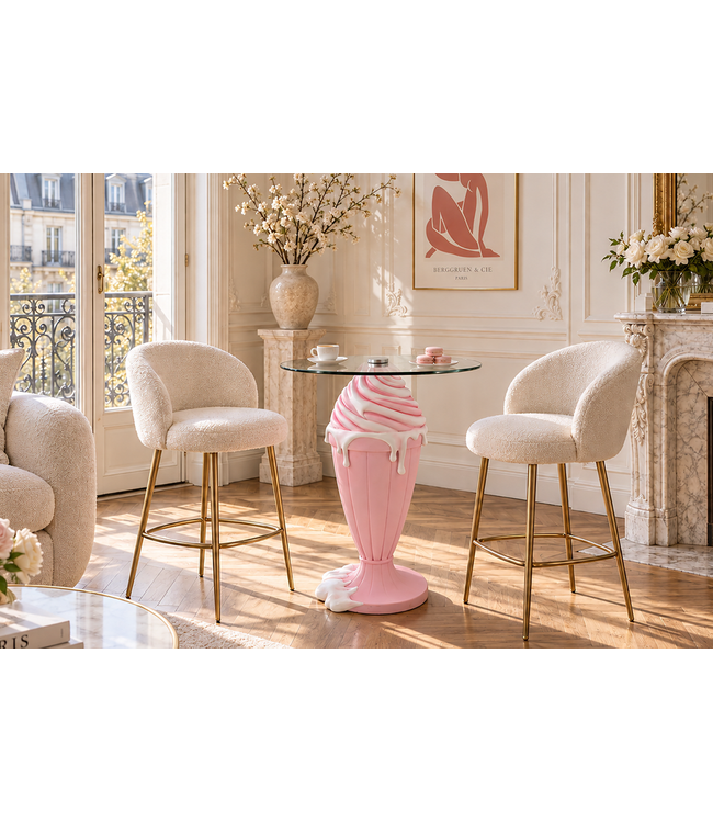 Invicta Interior Bistrotafel SWEET SOCIETY Soft Pop 90cm pastel roze - 70100