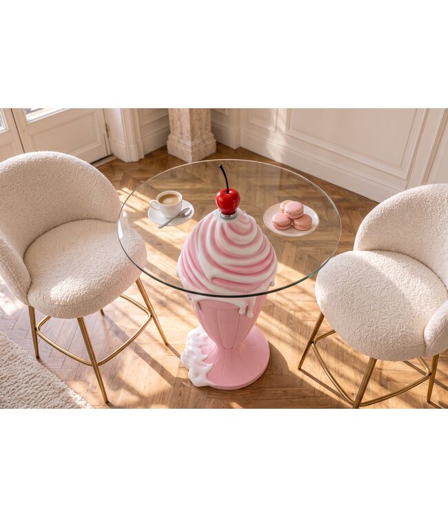 Invicta Interior Bistrotafel SWEET SOCIETY Soft Pop 90cm pastel roze - 70100