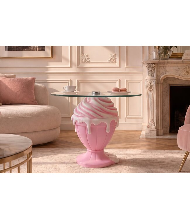 Invicta Interior Bijzettafel SWEET SOCIETY Soft Pop 65cm pastel roze - 70101
