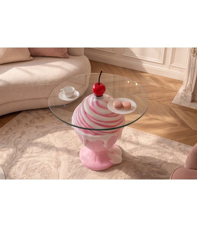 Invicta Interior Bijzettafel SWEET SOCIETY Soft Pop 65cm pastel roze - 70101