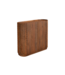 Invicta Interior Barmeubel ADLON 140cm 3D textuurfront afgeronde hoeken mangohout bruin met wijnrek - 48821