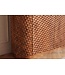Invicta Interior Barmeubel ADLON 140cm 3D textuurfront afgeronde hoeken mangohout bruin met wijnrek - 48821