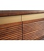 Invicta Interior TV-Meubel MONZA 160cm met kabelmanagement hangend geribd front bruin mangowood gouddetails - 48837