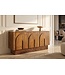 Invicta Interior Dressoir ARCADIA 160cm gebogen front gegroefde voet mangohout bruin - 48840