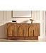 Invicta Interior Dressoir ARCADIA 160cm gebogen front gegroefde voet mangohout bruin - 48840