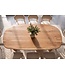 Invicta Interior Eettafel SCULPTURA 240cm ovaal sculptuur frame acacia hout naturel - 49258