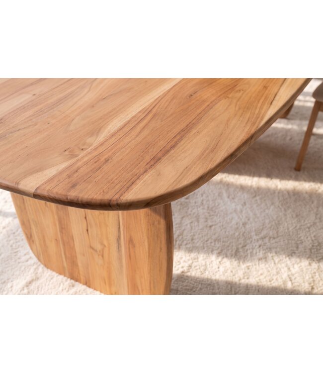Invicta Interior Eettafel SCULPTURA 240cm ovaal sculptuur frame acacia hout naturel - 49258