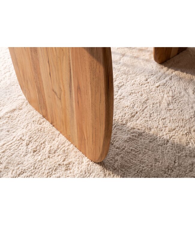 Invicta Interior Eettafel SCULPTURA 240cm ovaal sculptuur frame acacia hout naturel - 49258