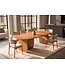 Invicta Interior Eettafel SCULPTURA 240cm ovaal sculptuur frame acacia hout bruin - 49259