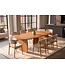 Invicta Interior Eettafel SCULPTURA 240cm ovaal sculptuur frame acacia hout bruin - 49259