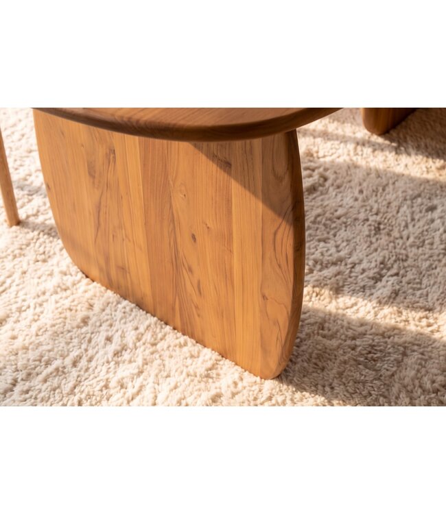 Invicta Interior Eettafel SCULPTURA 240cm ovaal sculptuur frame acacia hout bruin - 49259
