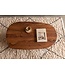 Invicta Interior Salontafel SCULPTURA 110cm sculptuurvorm acacia hout bruin - 49267