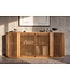 Invicta Interior Dressoir SCULPTURA 170cm open latten front afgeronde hoeken mangohout naturel - 49268
