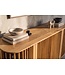 Invicta Interior Dressoir SCULPTURA 170cm open latten front afgeronde hoeken mangohout naturel - 49268