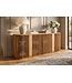 Invicta Interior Dressoir SCULPTURA 170cm open latten front afgeronde hoeken mangohout naturel - 49268