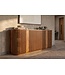 Invicta Interior Dressoir SCULPTURA 170cm open latten front afgeronde hoeken mangohout bruin - 49269