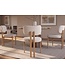 Invicta Interior Stoel BELLANO chenille crèmekleurig beige met eikenkleurige metalen poten - 49296
