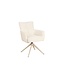 Invicta Interior Draaistoel LUGANO 360° auto-terugkeer met armleuningen 150 kg laadvermogen chenille tweed beige - 49326