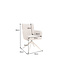 Invicta Interior Draaistoel LUGANO 360° auto-return met armleuningen 150 kg draagvermogen chenille tweed taupe - 49327