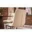 Invicta Interior Vrijdragende stoel MIAMI vierkant gestoffeerd touw beige met zwart metalen frame - 49342