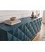 Invicta Interior Dressoir VULCANO 180cm 3D front mangohout turquoise met gouden metalen frame - 49492