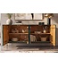 Invicta Interior Dressoir DRAGON 180cm 3D dragon front mangohout turquoise met goudkleurige details - 49493