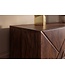 Invicta Interior Highboard LION 120cm met 3D leeuw front mangohout bruin met gouden metalen frame - 49499