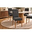 Invicta Interior Stoel GENUA grijs cord met rubberhout poten - 49515