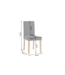 Invicta Interior Stoel GENUA grijs cord met rubberhout poten - 49515