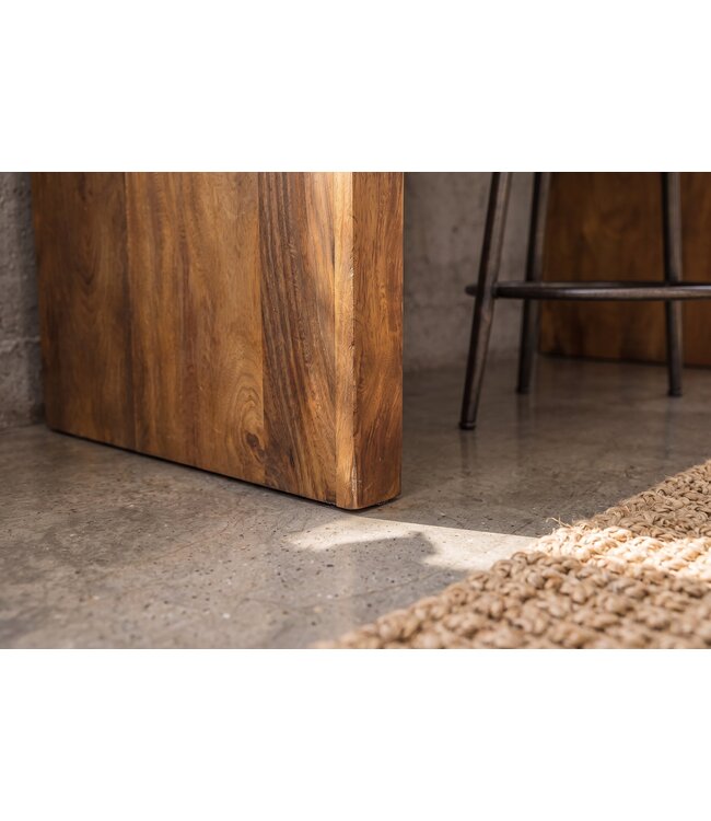 Invicta Interior Bureauafel MAKASSAR 100cm mangohout bruin honing afwerking - 49533