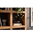 Invicta Interior Wandkast MAKASSAR 180cm 8 open vakken mangohout bruin honing afwerking - 49534