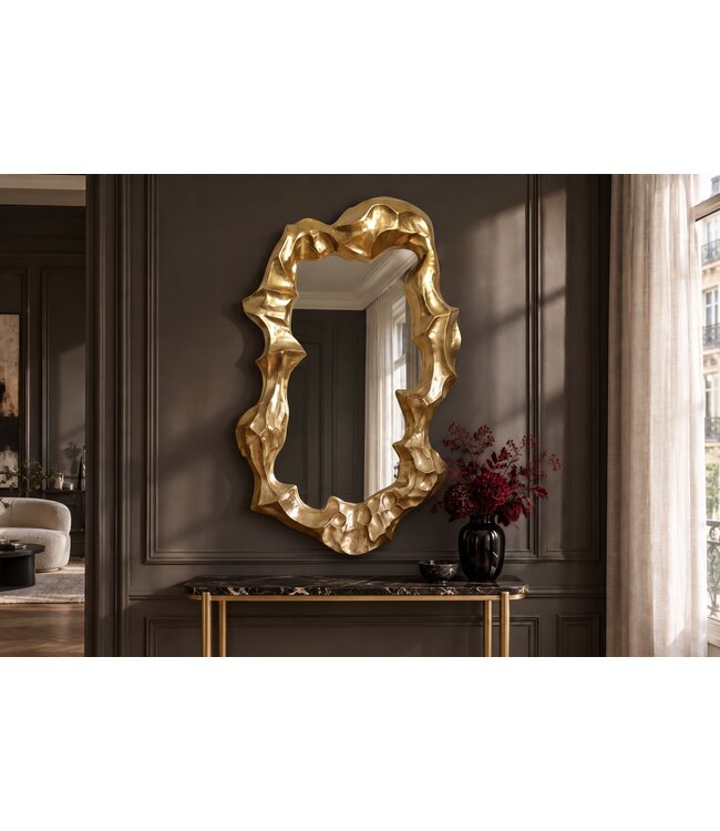 Invicta Interior Wandspiegel VENETIA 150cm asymmetrisch organische vorm goud - 70159